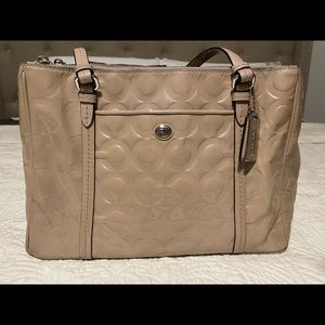 Coach Peyton double zip carryall purse